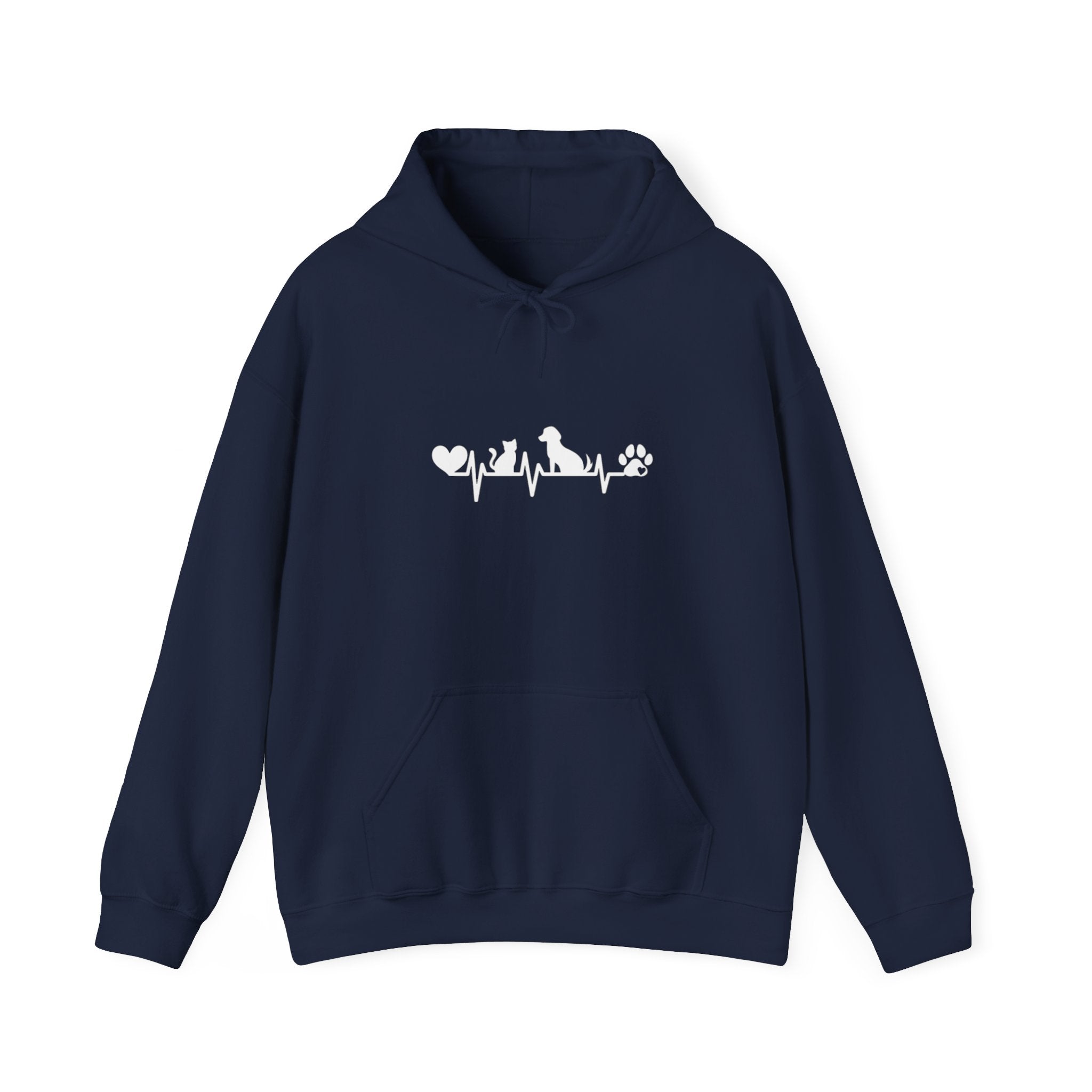 Dog-Cat Heartbeat Hoodie
