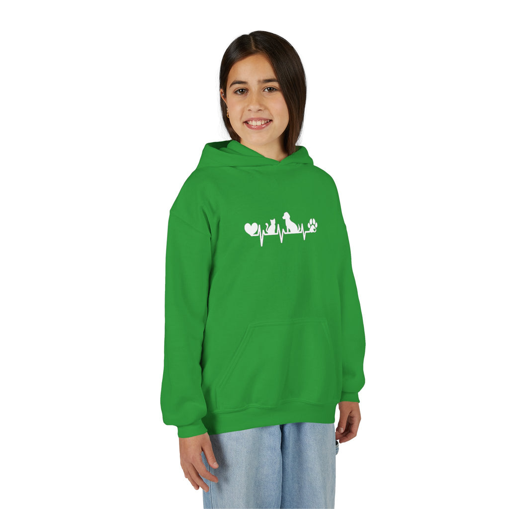 Kids Dog & Cat Heartbeat Hoodie
