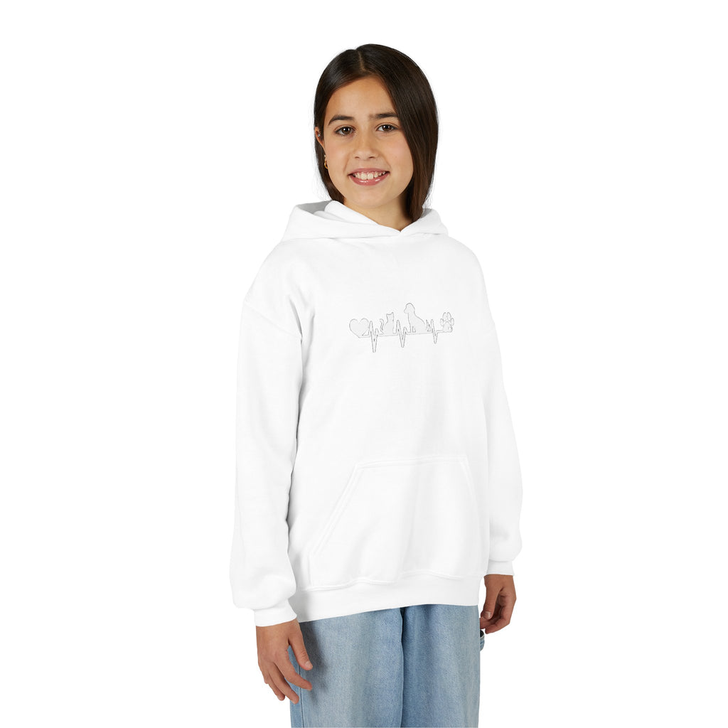 Kids Dog & Cat Heartbeat Hoodie