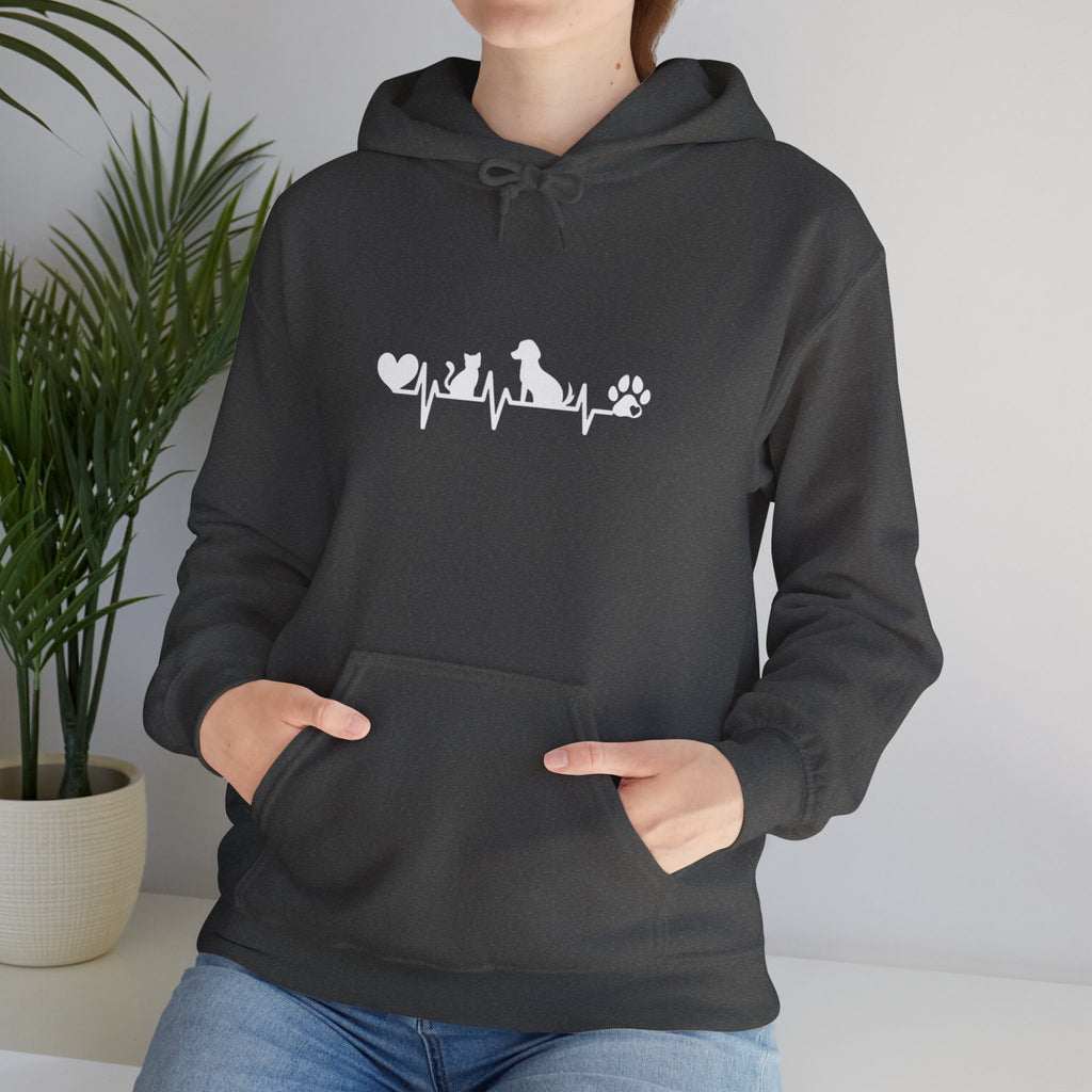 Dog-Cat Heartbeat Hoodie