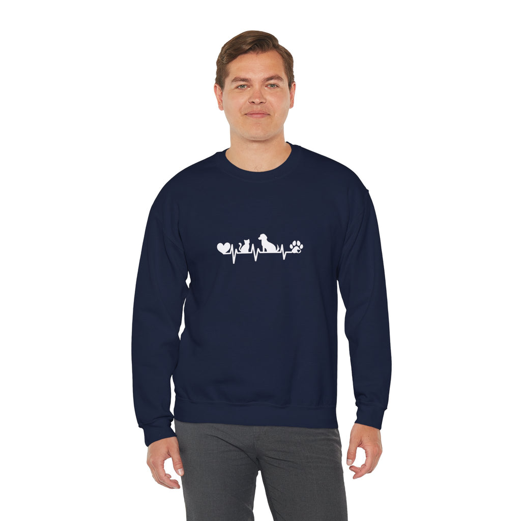 Cat-Dog Heartbeat Sweatshirt