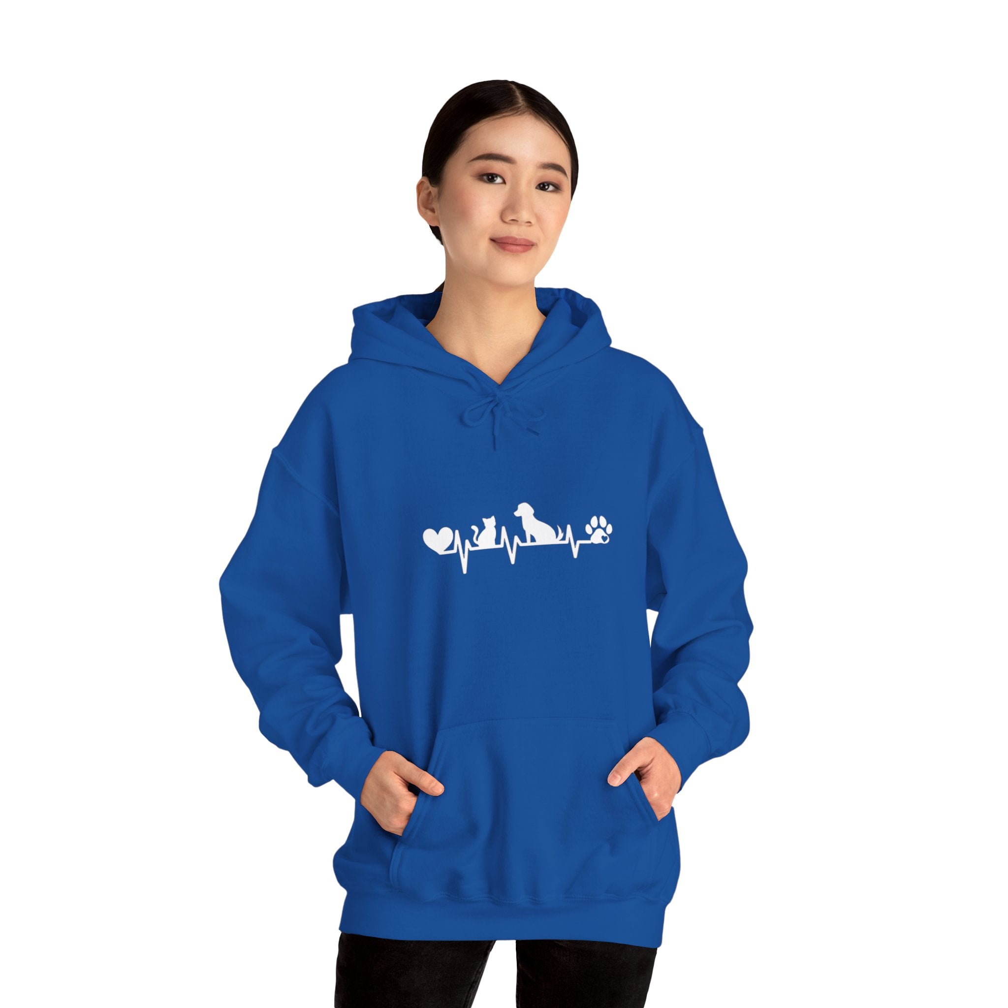 Dog-Cat Heartbeat Hoodie