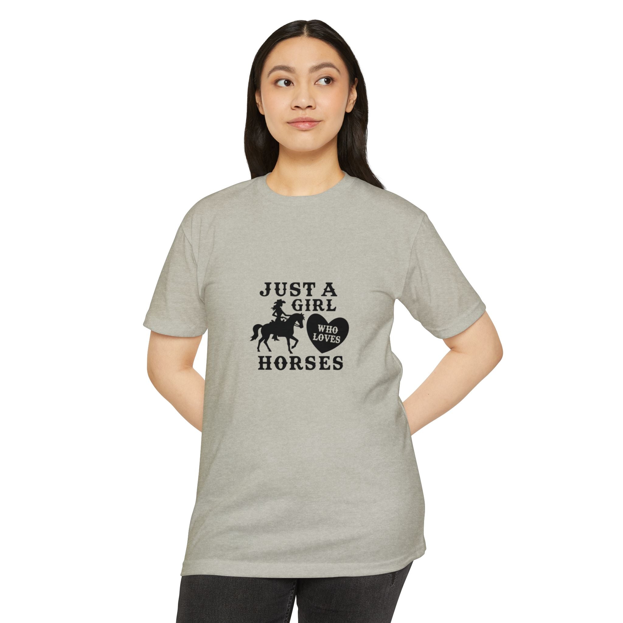 Just A Girl Who Loves Horses T-Shirt — Cute Equestrian Tee for Horse Lovers