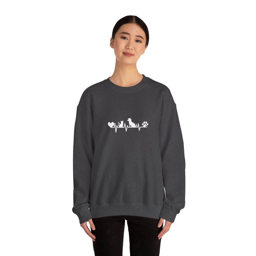 Cat-Dog Heartbeat Sweatshirt