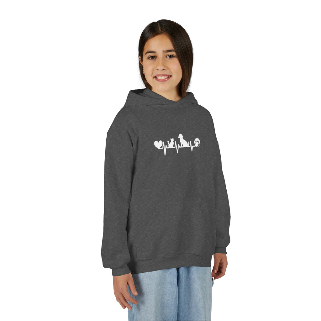 Kids Dog & Cat Heartbeat Hoodie