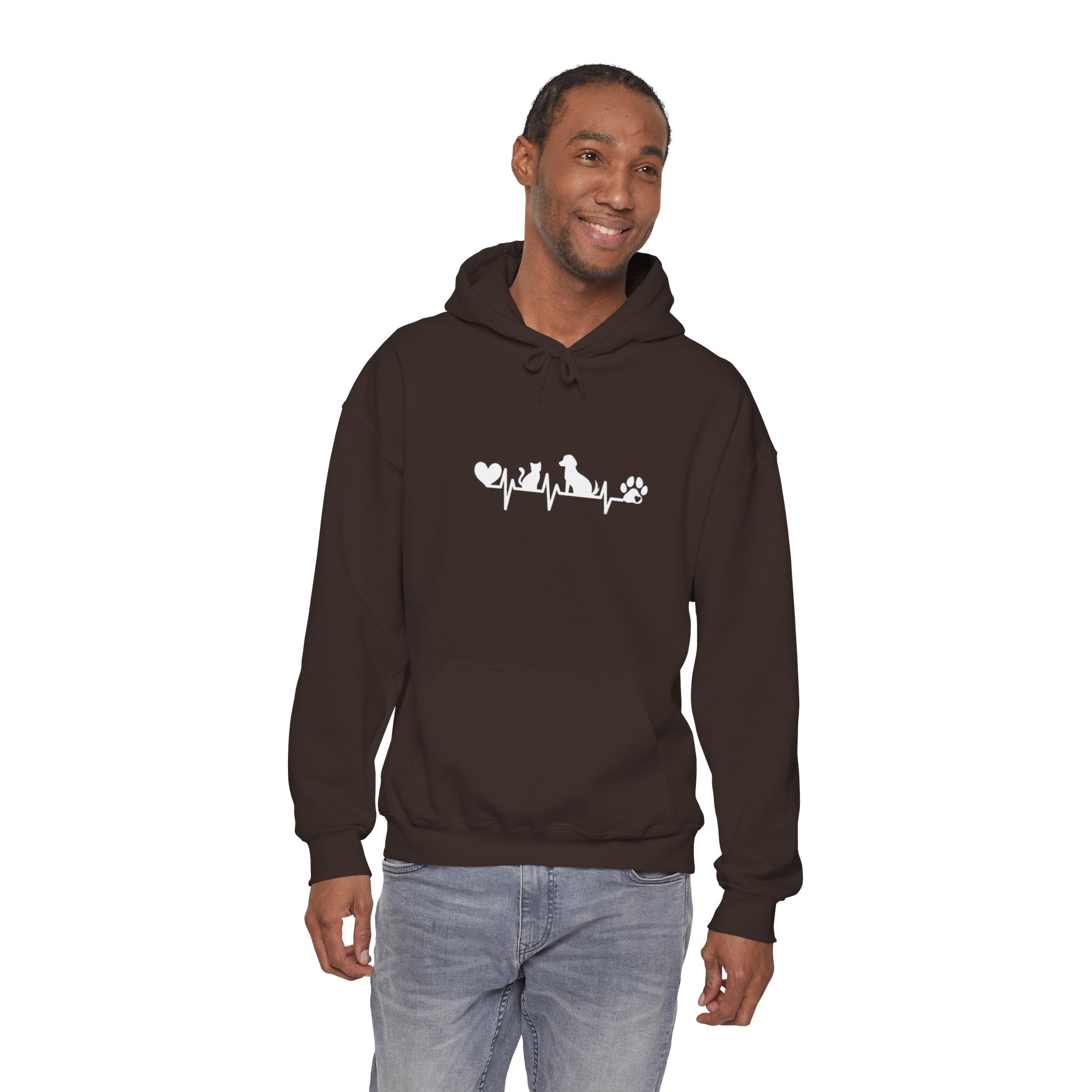 Dog-Cat Heartbeat Hoodie