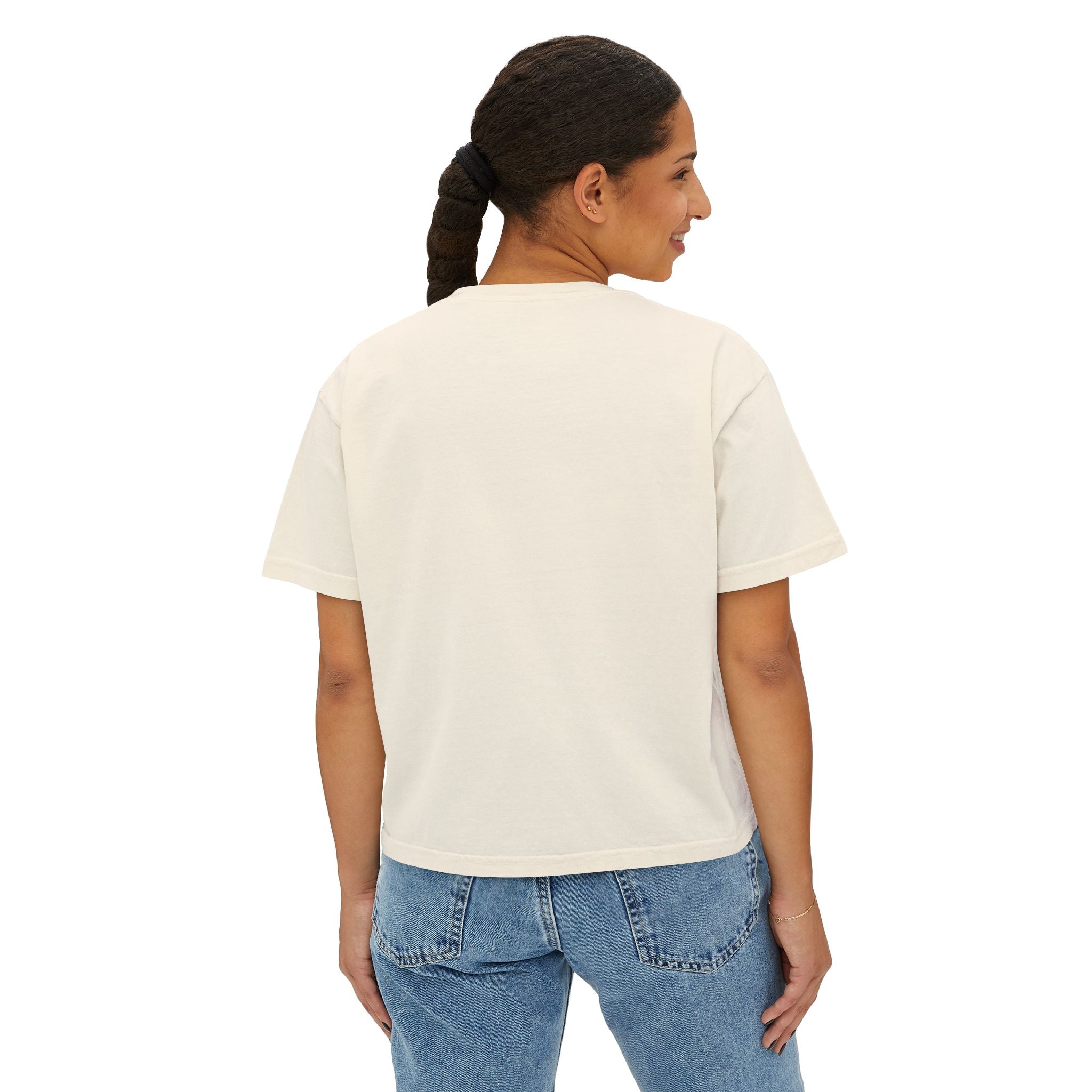 Women's Boxy Tee — 'Hold Your Horses' Vintage Horse Graphic Tee