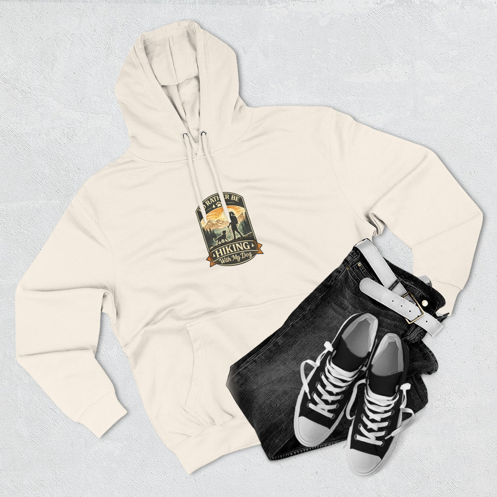 Hiking dog Hoodie — Adventure Awaits Fleece Pullover