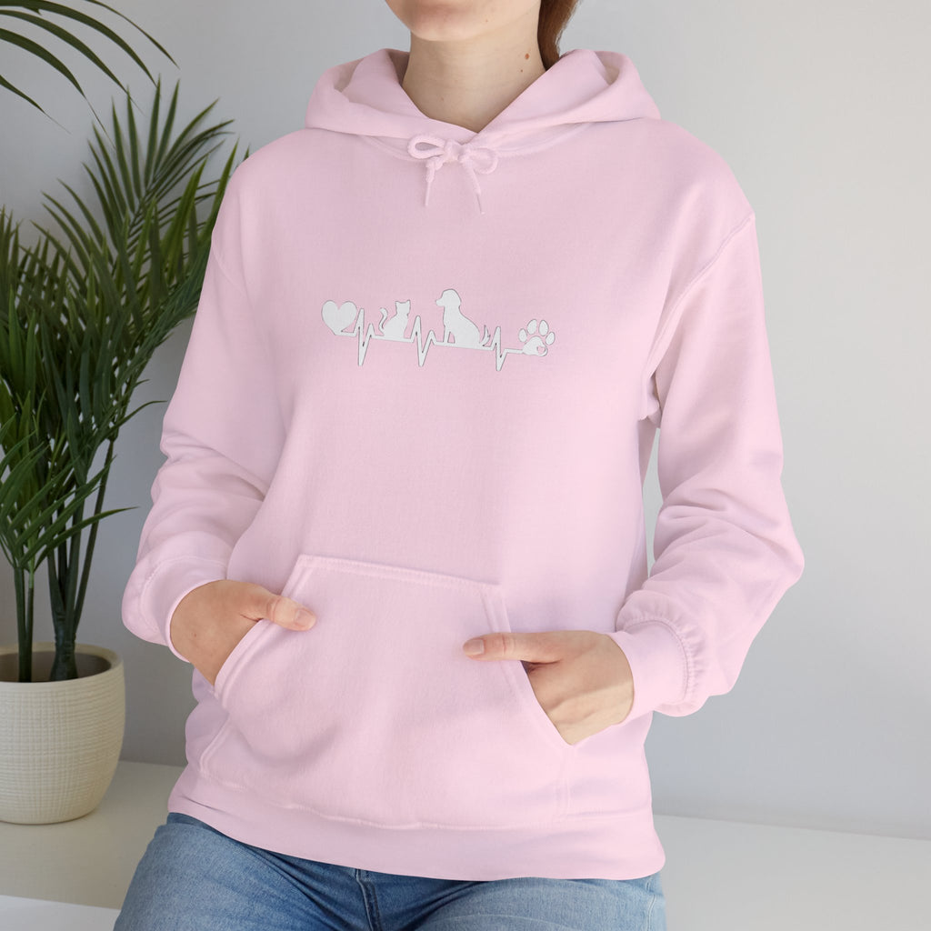 Dog-Cat Heartbeat Hoodie