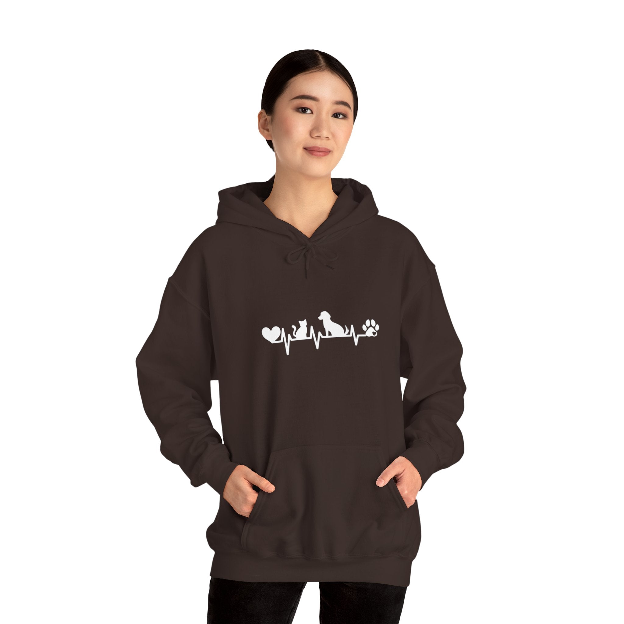Dog-Cat Heartbeat Hoodie