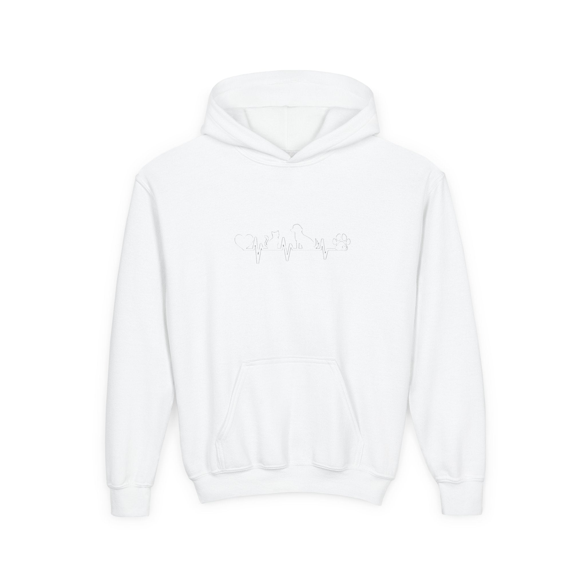 Kids Dog & Cat Heartbeat Hoodie